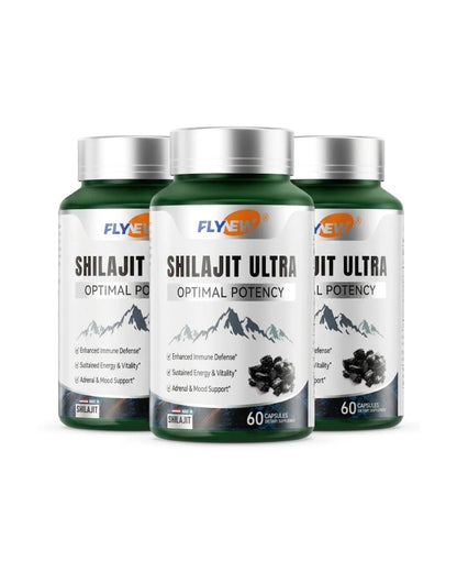 FlyNew - Shilajit Ultra: Ultimate Potency (60 cápsulas) - Ojo Al Trend
