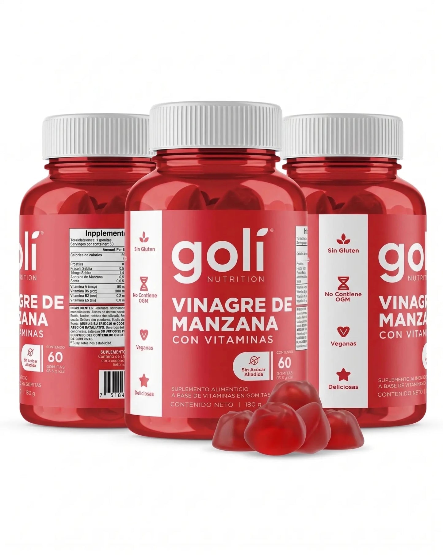 Suplemento Goli Vinagre de Manzana Gomas - Ojoconeltrend.com